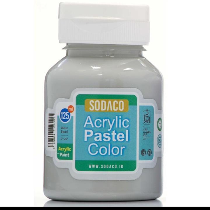 رنگ اکریلیک پاستلی 125 میل  طوسی روشن کدacrylic PASTEL 2775